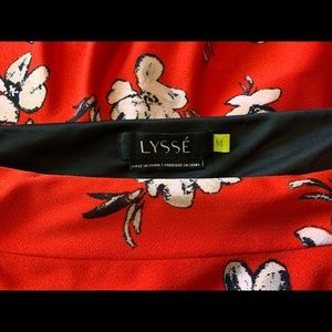Lysse Mock Wrap Floral Skirt, Size Medium